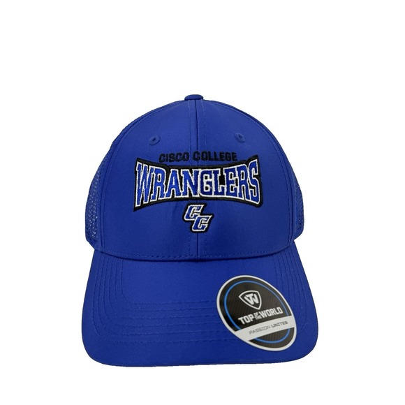 Cisco College Wranglers Hat Blue Strapback Adjustable Mesh Dad Trucker Cap NCAA